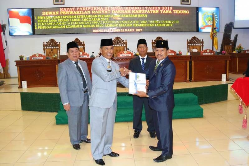 Rapat Paripurna III Masa Sidang I Tahun 2019 DPRD Kabupaten Tana Tidung